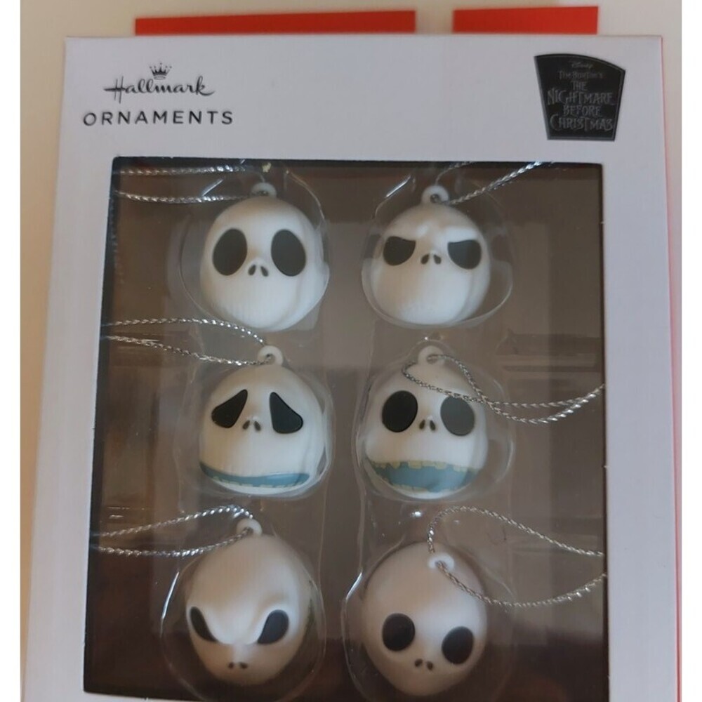 Hallmark MINI Christmas Tree Ornaments The Nightmare Before Christmas Set Of 6 - Picture 2 of 3